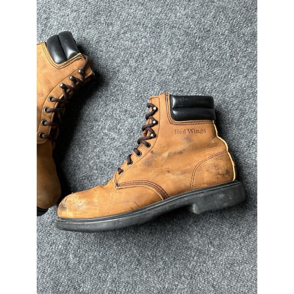 Mens Work Boots Red Wing 3001 Steel Toe Brown Leather Made in USA, Size 11 B‎ main image 6